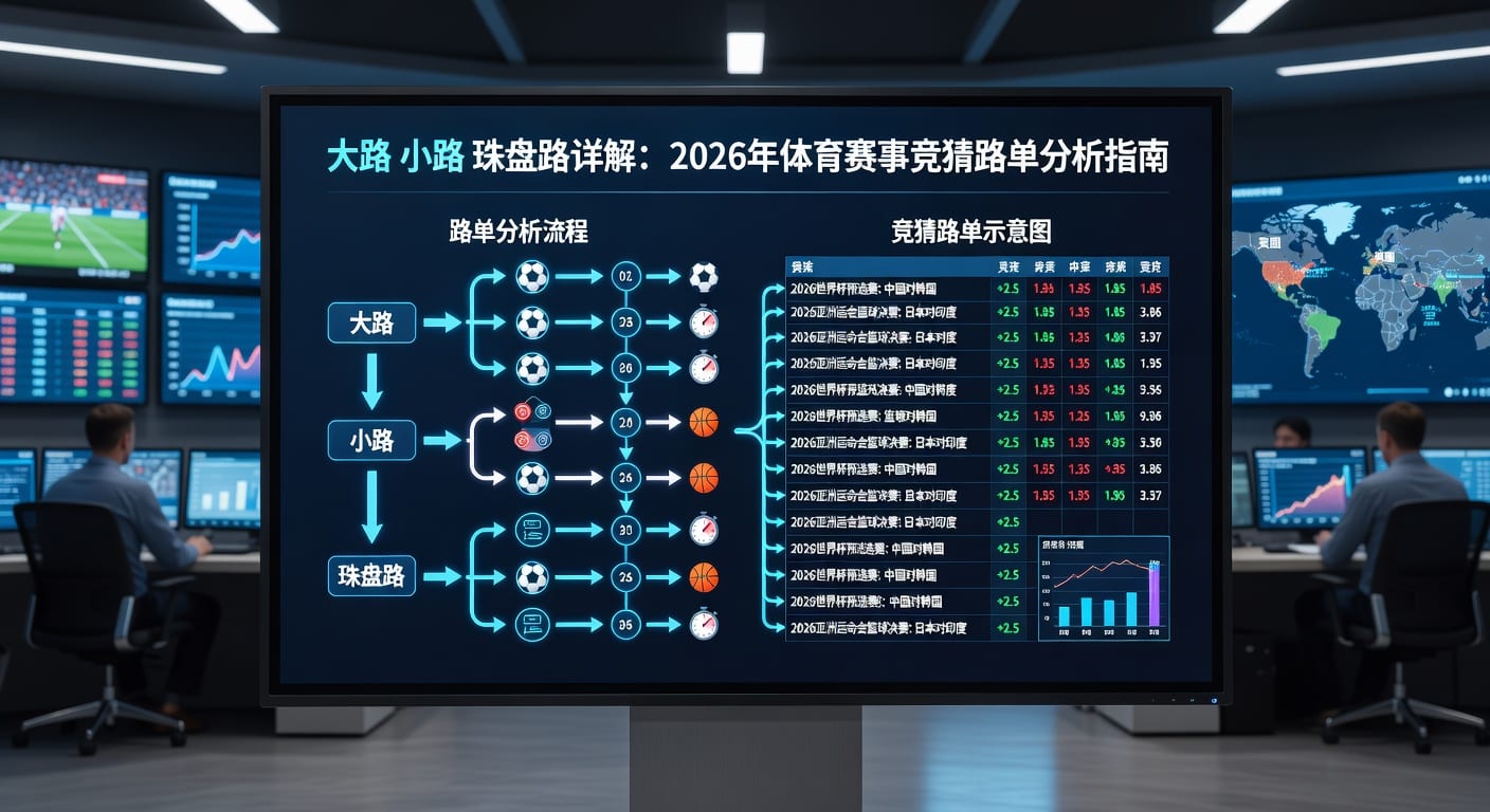 大路小路珠盘路：足球盘口解析与投注策略（2026年世界杯）