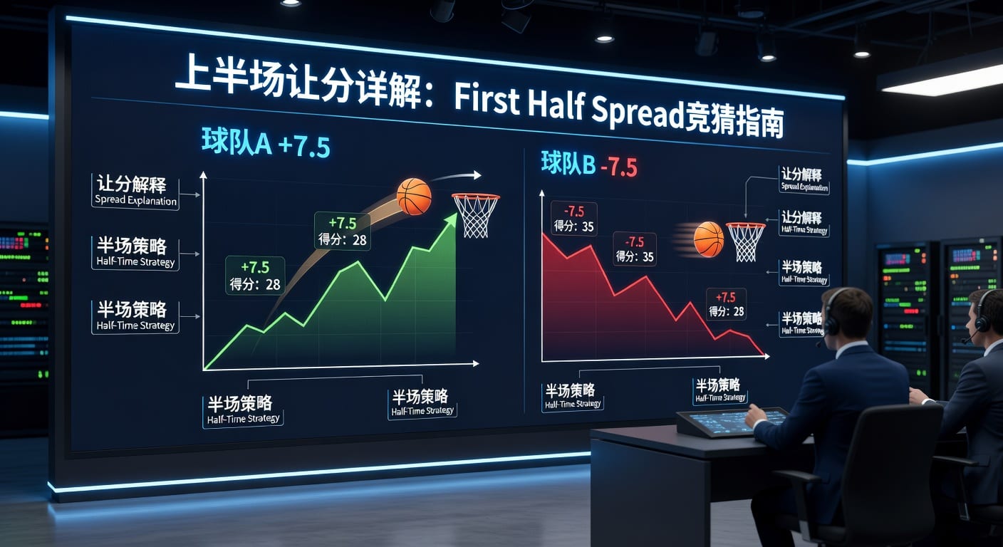 上半场让分 first half spread 实战解析（伟博体育）